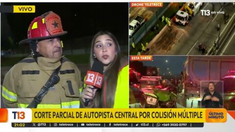 Al menos seis heridos tras colisión múltiple en autopista