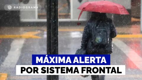 Alerta roja por sistema frontal y río atmosférico en Chile