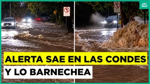 Alerta SAE en Las Condes por activación de quebrada y lluvias