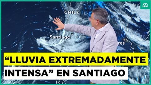 Alerta SAE en Las Condes por fuertes lluvias en Santiago