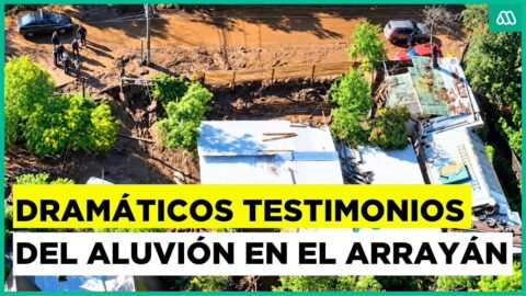 Aluvión en El Arrayán deja viviendas y vehículos dañados