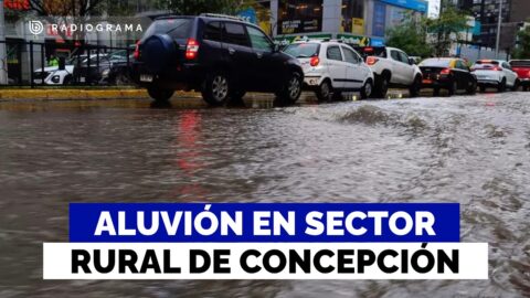 Aluvión y calles inundadas en Juan Riquelme por sistema frontal