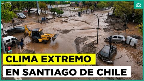 Aluviones, granizadas y gustnados azotan Santiago