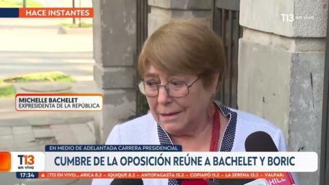 Bachelet descarta candidaturas y aclara dichos en la oposición