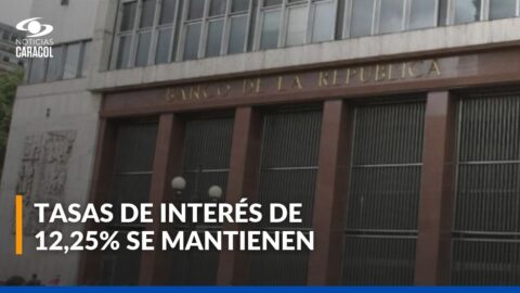 Banrep mantiene la tasa de interés en 12,25% anual