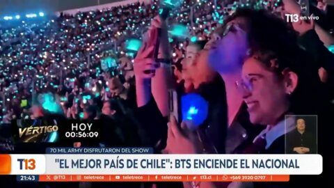BTS llena el Estadio Nacional con su gira en Santiago