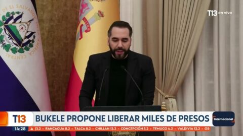 Bukele propone liberar a miles de presos en El Salvador