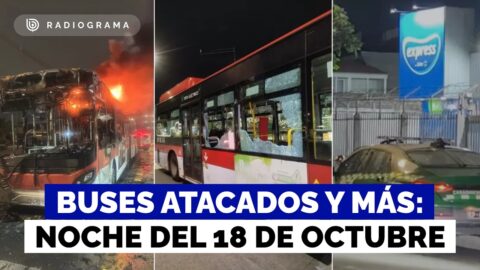 Bus RED quemado y saqueo frustrado en Maipú tras conmemoración