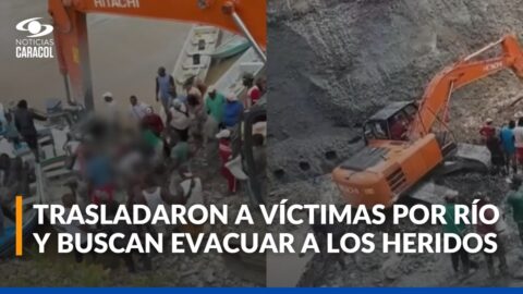Buscan evacuar en helicóptero a cuatro heridos graves tras derrumbe en Nariño