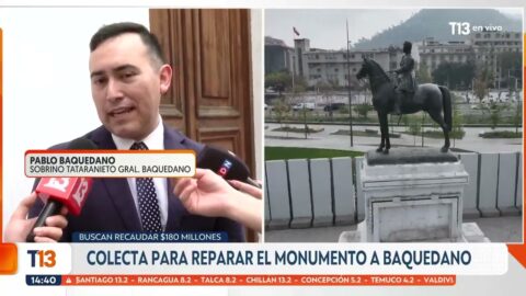 Campaña de recaudación para arreglar el monumento a Baquedano