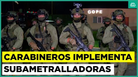Carabineros incorpora subametralladoras Scorpion Evo 3 para operativos