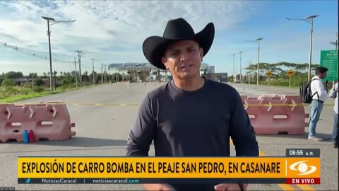 Carro bomba deja heridos y daños en el peaje San Pedro, Casanare