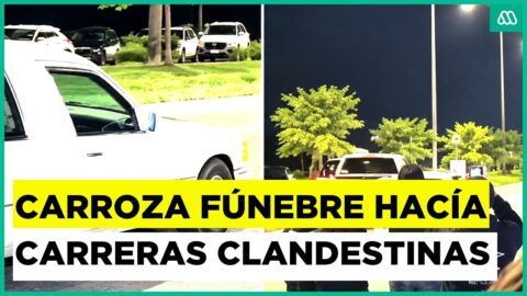 Carroza fúnebre compite con camioneta en carrera clandestina en Biobío