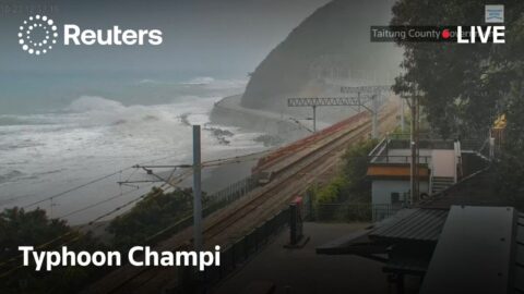 Casi toda Taiwán cierra ante la llegada del tifón Champi