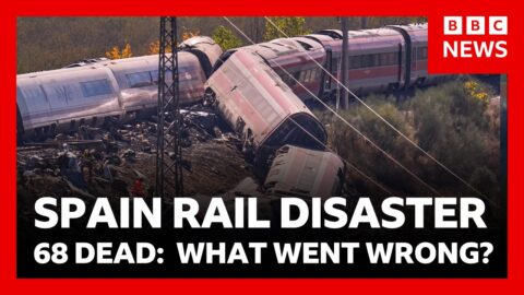 Choque de trenes en España deja 68 muertos y decenas de heridos
