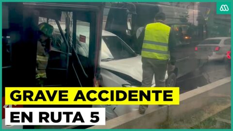 Choque múltiple en Autopista Central deja seis lesionados
