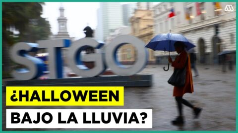 Chubascos y tormentas eléctricas en Santiago para Halloween