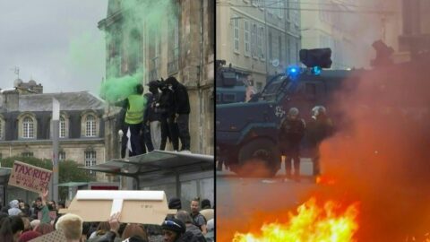 Cientos de miles protestan en Francia por el costo de vida