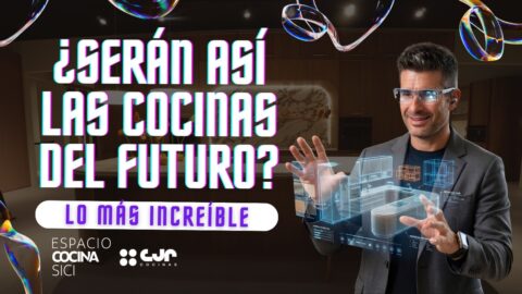 Cocinas modernas con curvas, islas y muebles escamoteables
