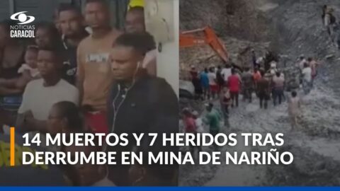 Colapso en mina de oro de Iscuandé deja 14 mineros muertos