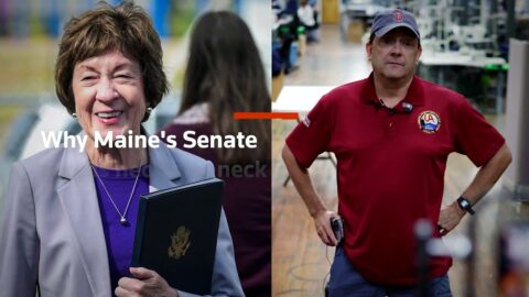 Collins y Jackson empatados en la carrera al Senado de Maine