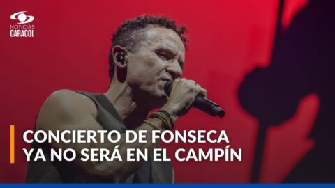 Concierto de Fonseca pasa del Campín al Vive Claro