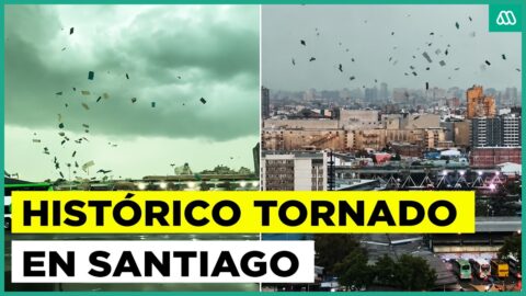 Confirman tornado en Estación Central durante tormenta en Santiago