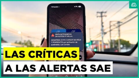 Cuestionan efectividad de alertas SAE tras lluvias en Santiago oriente