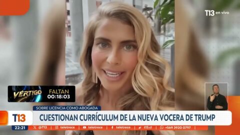 Cuestionan la licencia de abogada de la nueva vocera de Trump