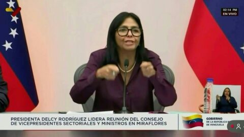Delcy Rodríguez reclama al Banco de Inglaterra el oro venezolano