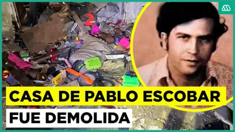 Demuelen casa de Pablo Escobar en Medellín