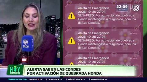 Desborde de Quebrada Honda activa alerta SAE en Las Condes