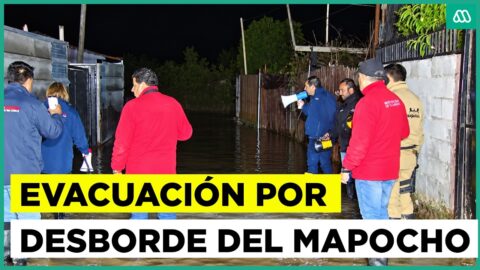 Desborde del Mapocho en Talagante obliga a evacuar campamento