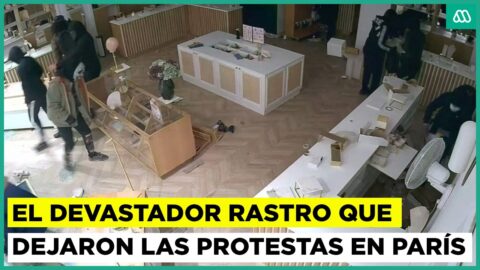 Destrozos y temor a reabrir tras las protestas en París