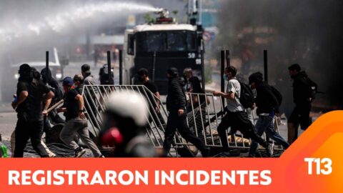 Detenciones tras jornada de disturbios por aniversario del 18-O
