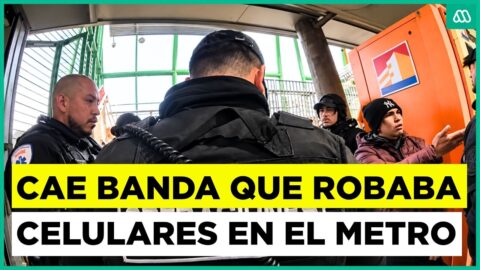 Detienen a dos integrantes de banda de robo de celulares en el Metro