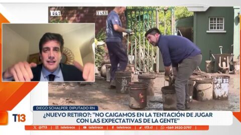 Diego Schalper analiza en T13 Noche temas de la agenda política