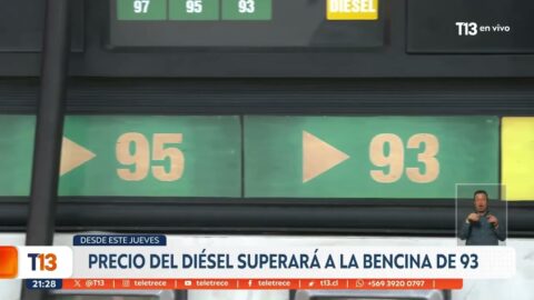 Diésel supera a la bencina de 93 tras nueva alza de ENAP