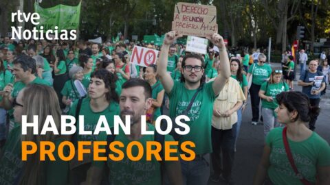 Docentes madrileños vuelven a la calle y cortan el centro de la capital