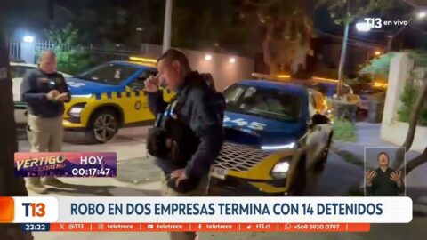 Dos bandas robaron en empresas de Maipú y Ñuñoa: 14 detenidos