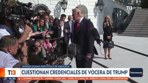 Dudas sobre la formación profesional de una vocera de Trump