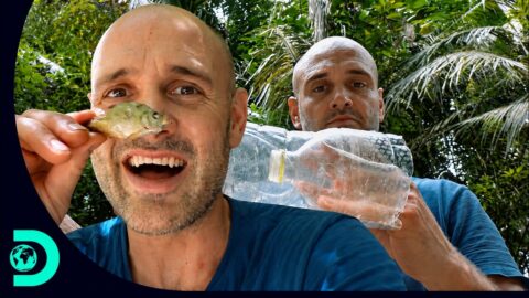 Ed Stafford improvisa trampas para pescar tras días en la selva