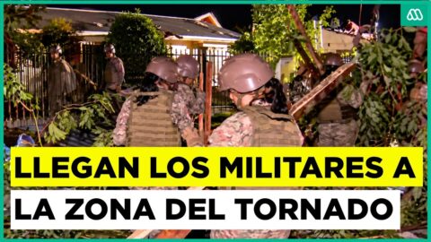 Ejército despeja escombros en Requínoa tras tornado