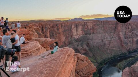 El río Colorado retrocede y reaparecen cañones sumergidos