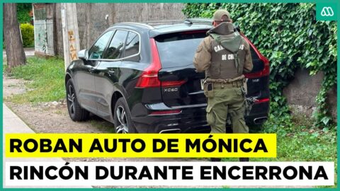 Encuentran en Maipú el auto de Mónica Rincón tras encerrona