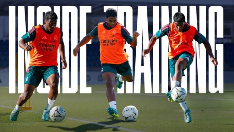 Endrick y el plantel del Real Madrid preparan el Clásico