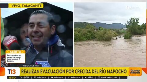 Evacuan a la mitad de un campamento en Talagante