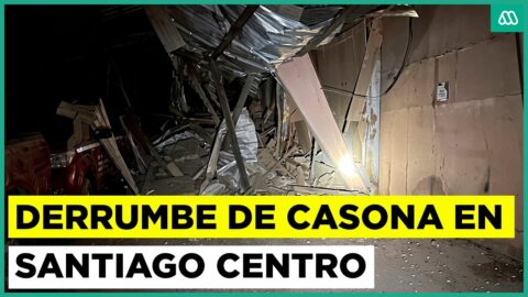 Evacuan a un centenar de personas por derrumbes en casona del centro de Santiago