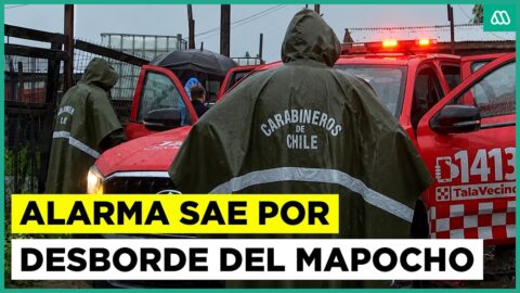 Evacuan campamento en Talagante por crecida del Mapocho