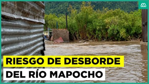 Evacuan cerca de 100 viviendas en Talagante por crecida del Mapocho